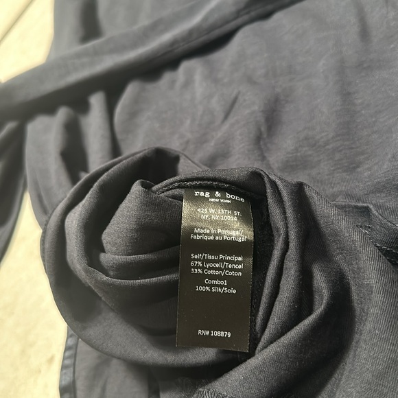 NWT Rag & Bone Andie Tee Short-sleeve Jersey Wrap Dress - Picture 10 of 12